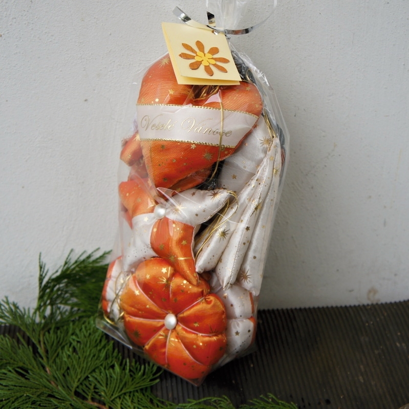 Luxusní patchvorkové vánoční ozdoby 