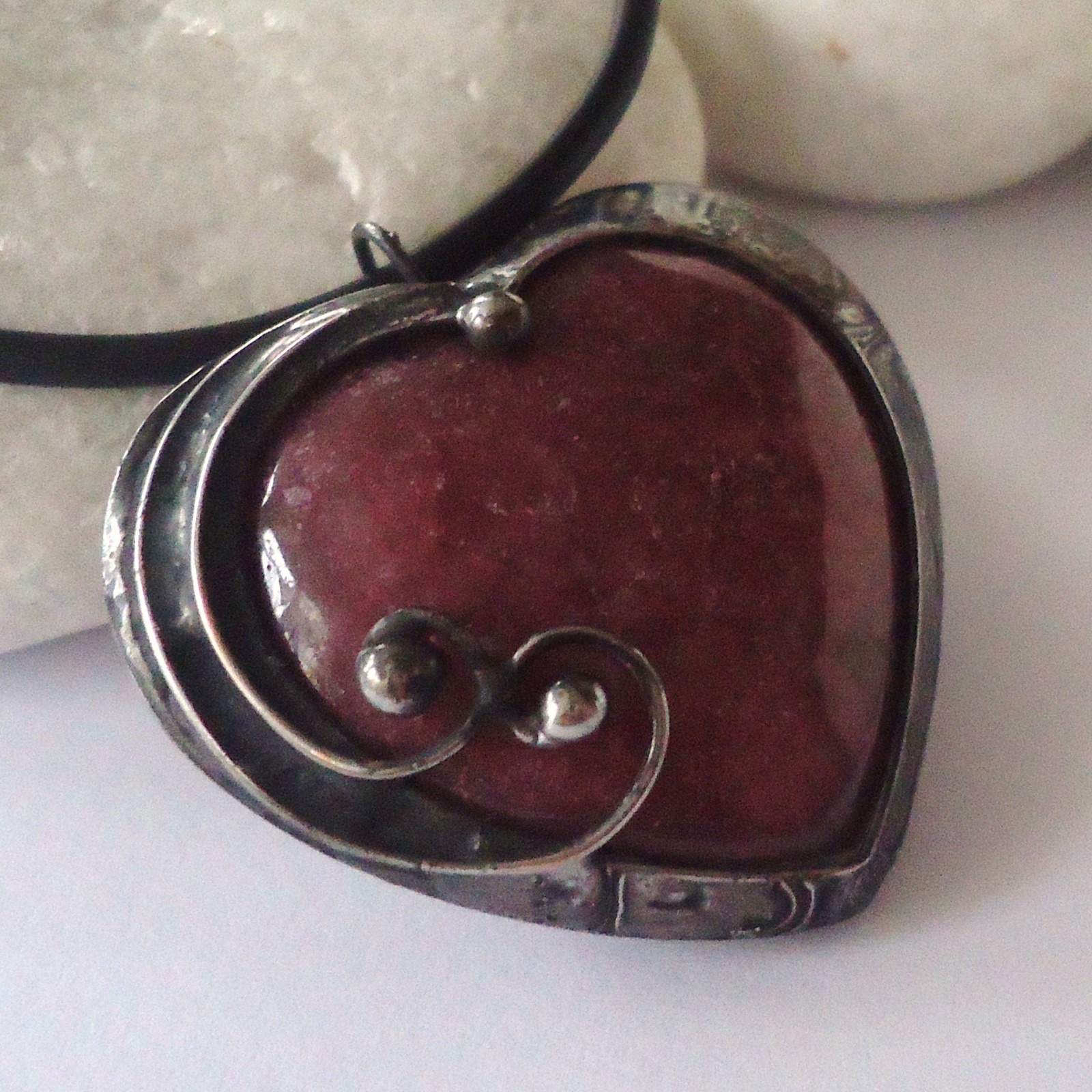 Rhodonitové srdíčko