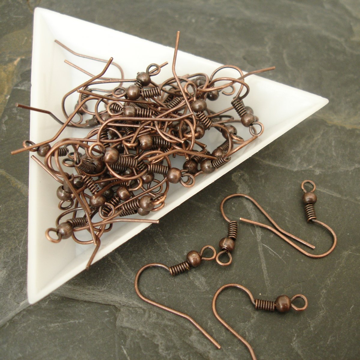 Náušnicový háček s kuličkou a pružinkou - 10 ks SMD