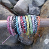 Summer whipped bracelets - světle fialový