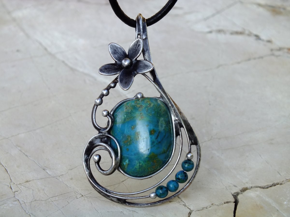 Vodní květina - chryzokol 