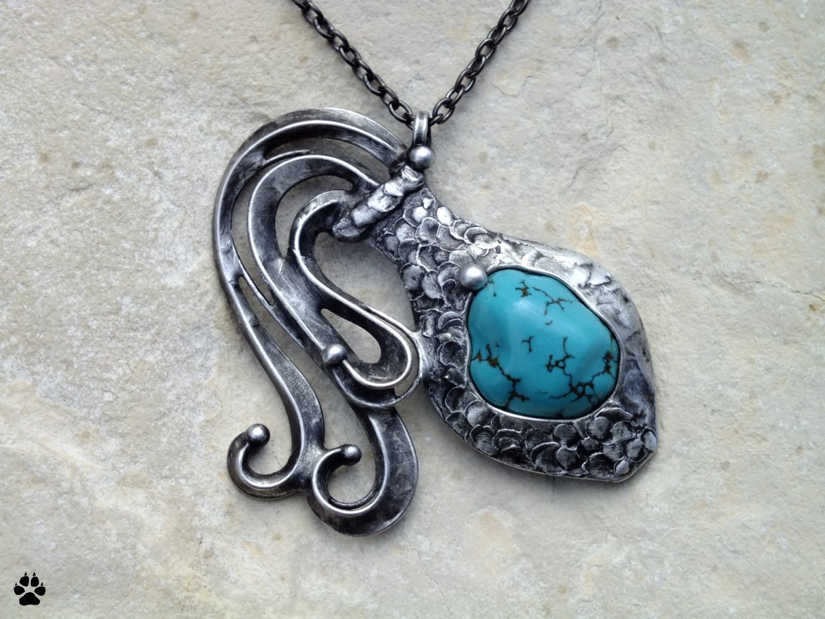 Znamení VODNÁŘ - náhrdelník s tyrkysem