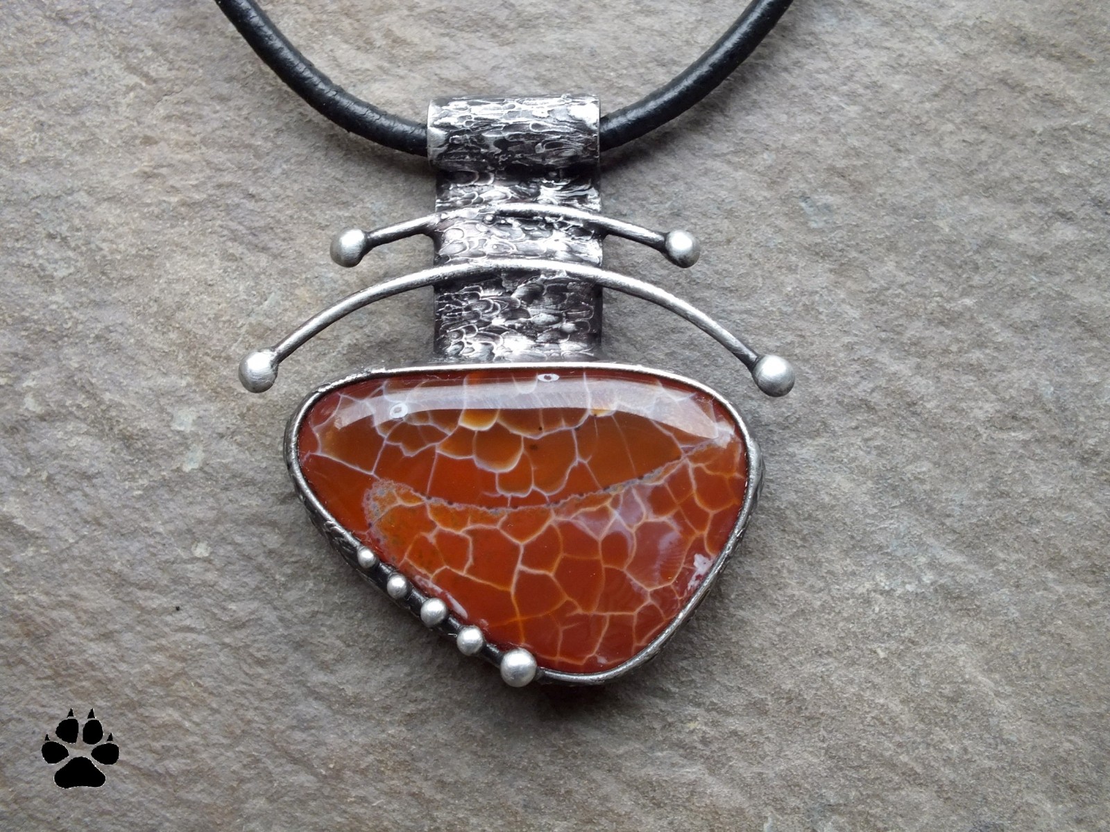 Kyvadlo - achát ohnivý