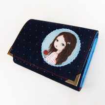 Rozálka s růžičkou - peněženka i na karty 13 cm