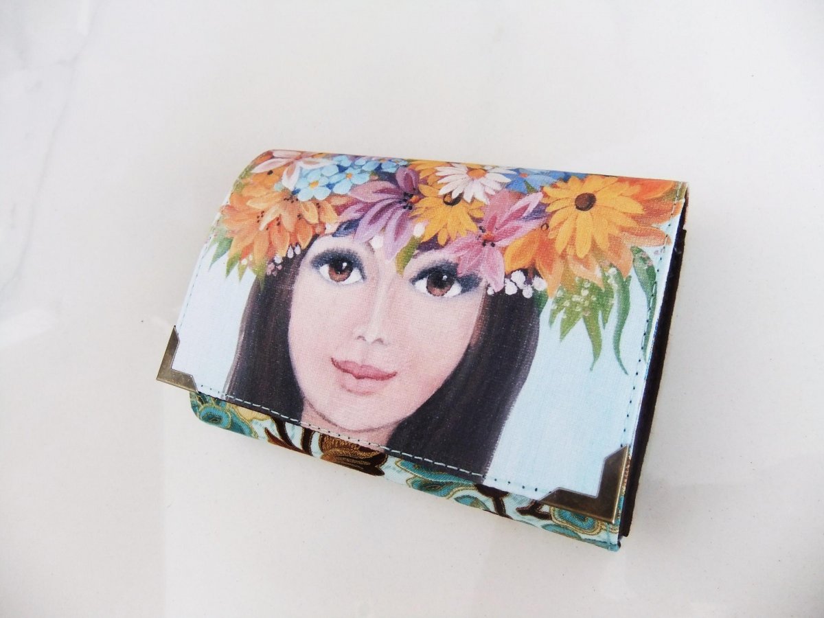 Celá kvetu - romantická peněženka i na karty