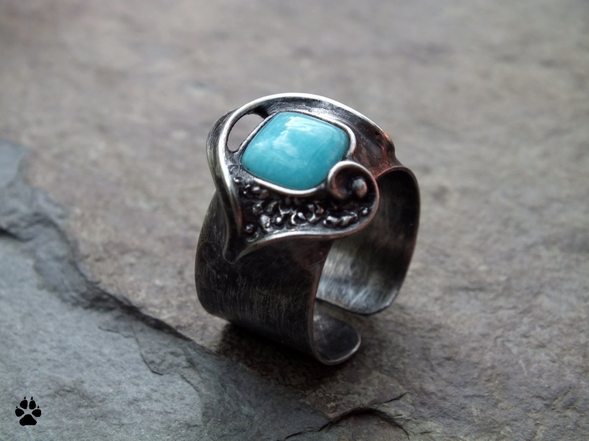 SKY - prsten s amazonitem