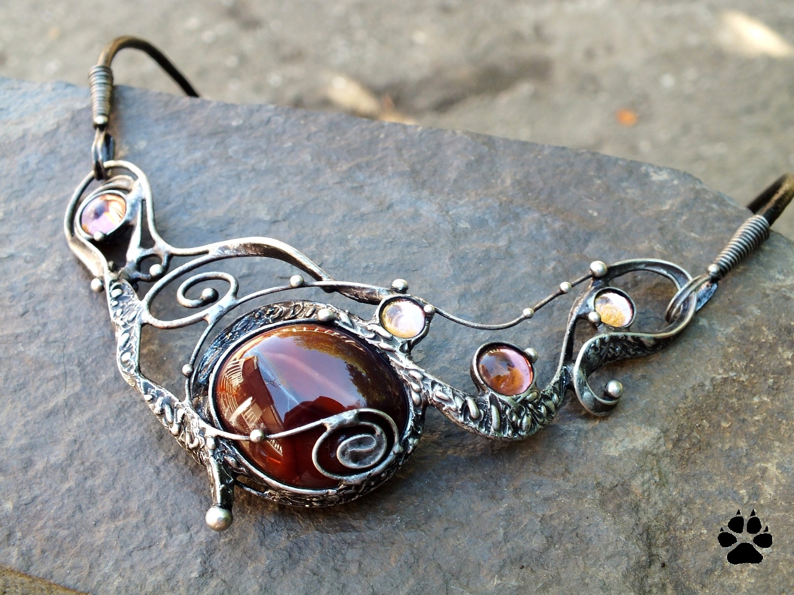 Caffé Latte-jaspis a sklo