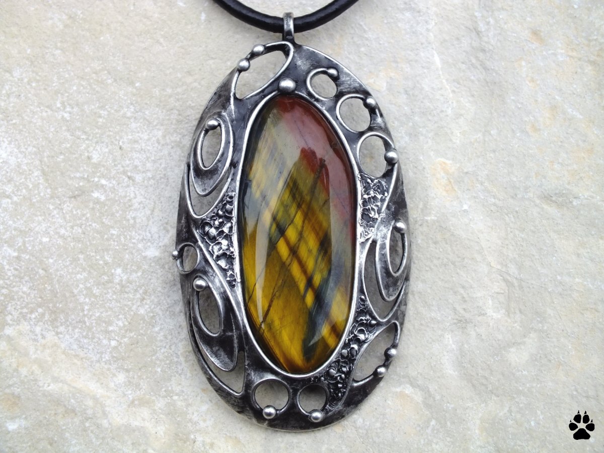 Tygří amulet - tygří oko multicolor