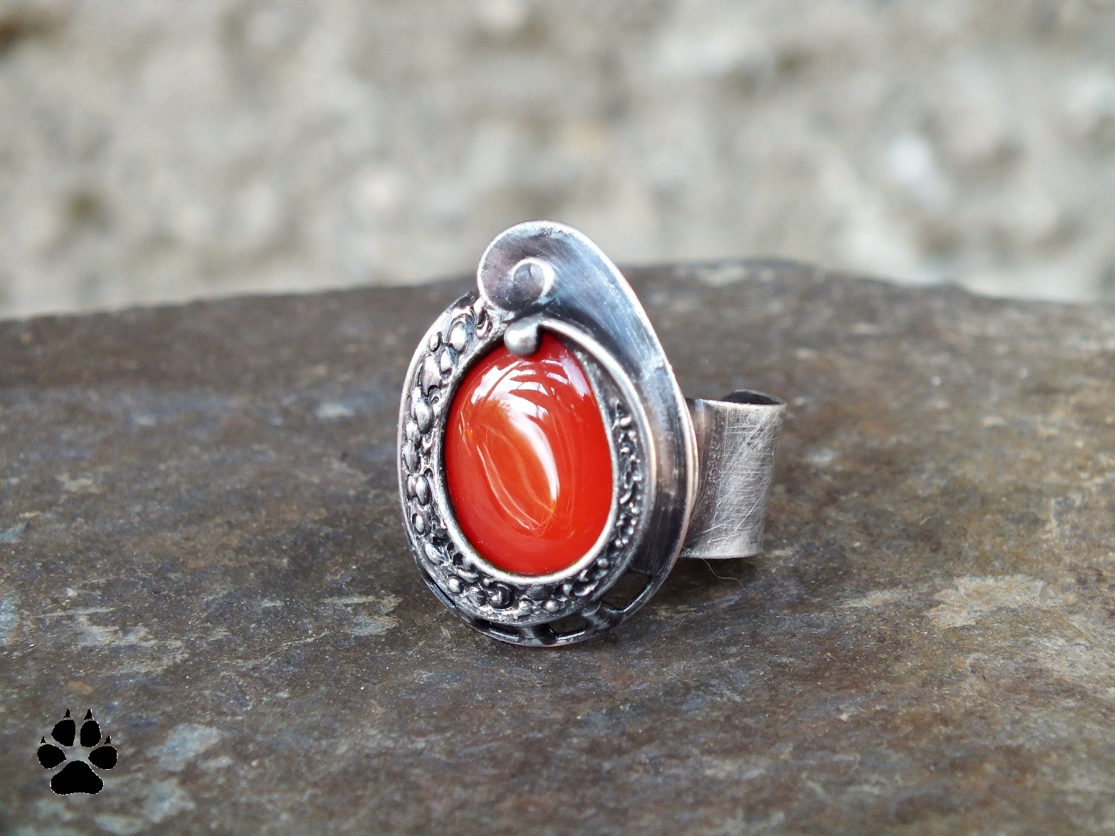 Prstýnek karneolový