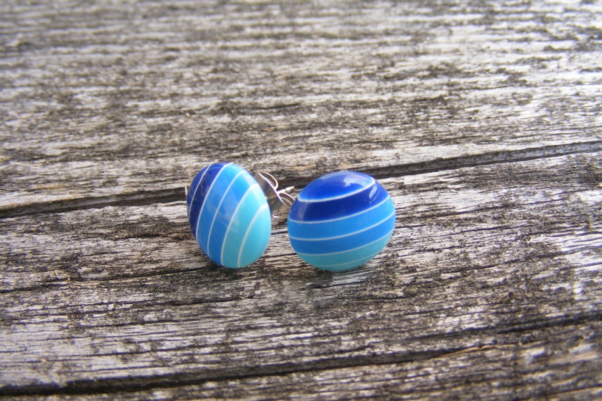 Proužkové - modré