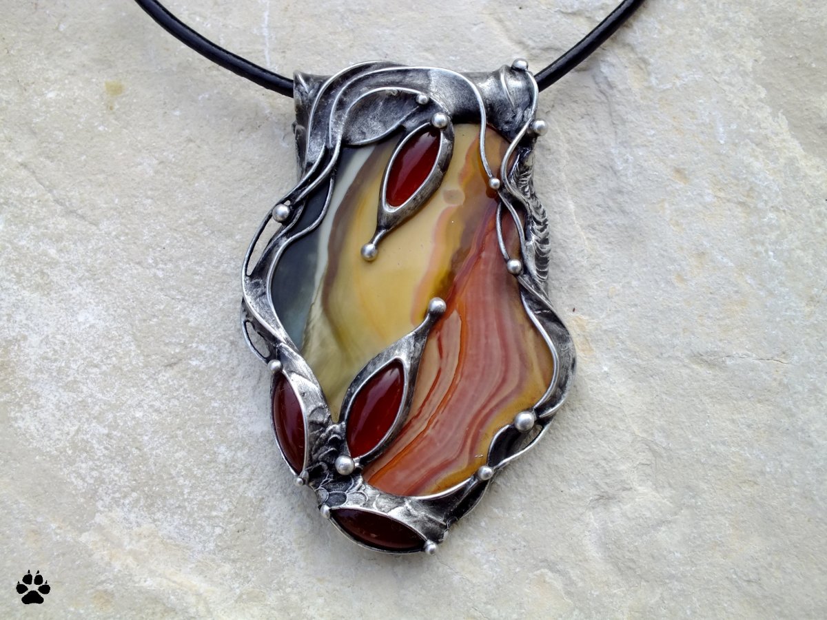 Barevný podzim - jaspis,sklo