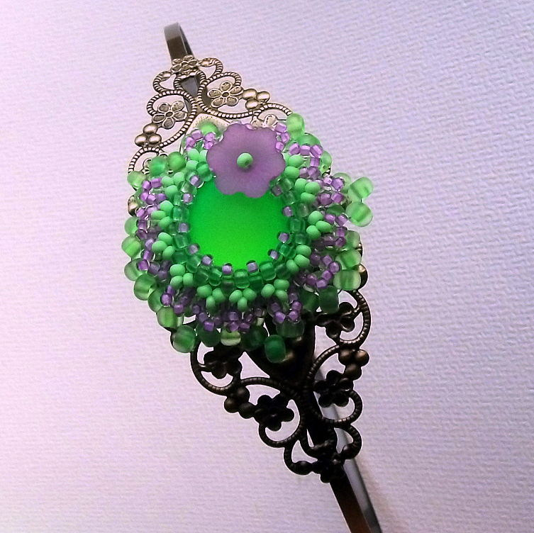 Fialkový květ - čelenka