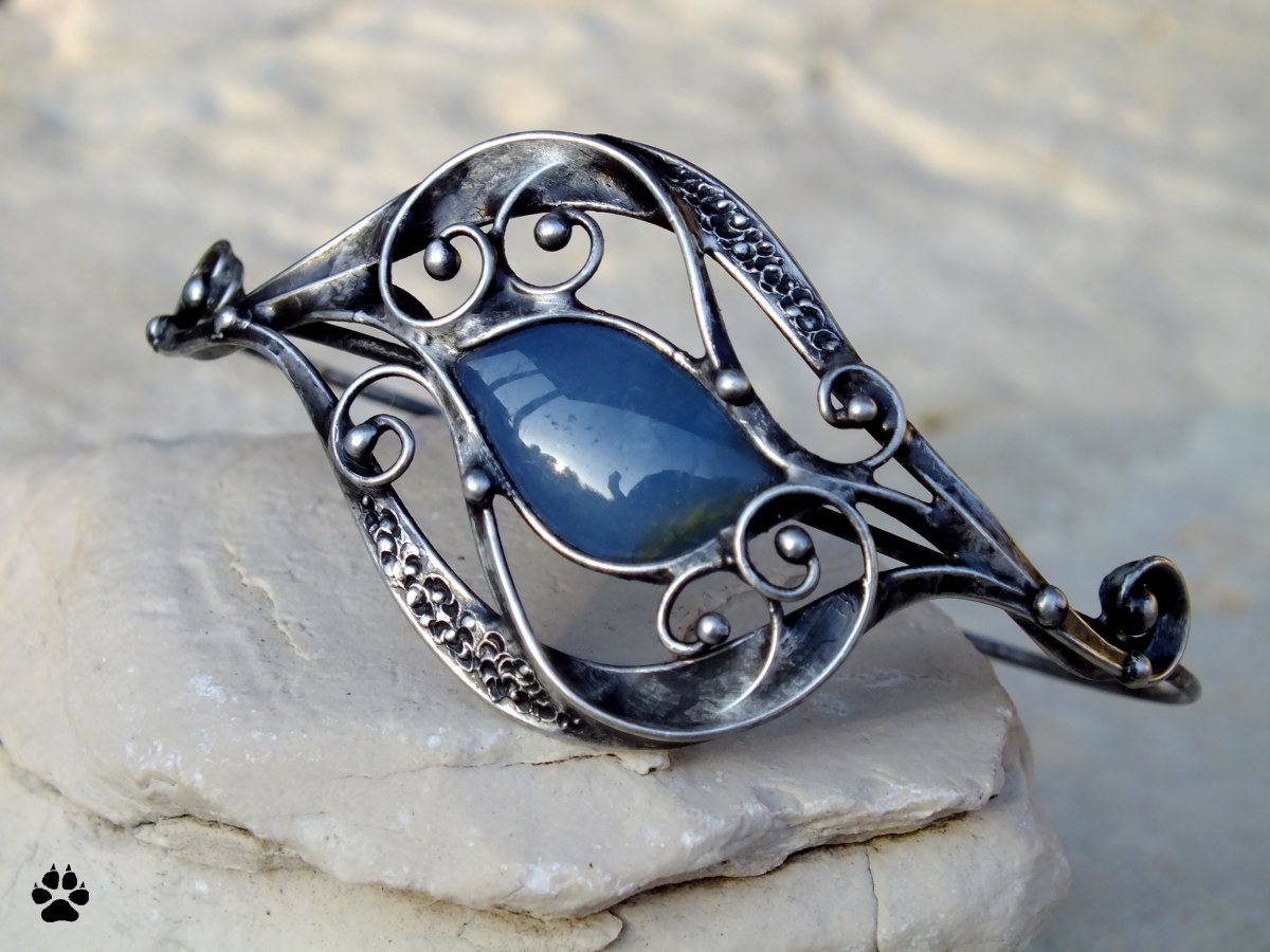 BILLOW - náramek s modrým aragonitem