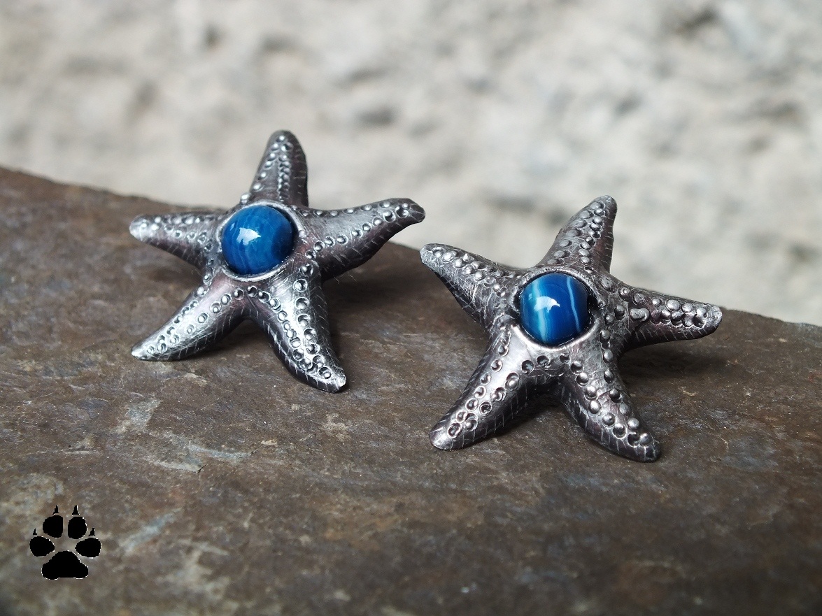 Hvězdice - puzetové náušnice na přání