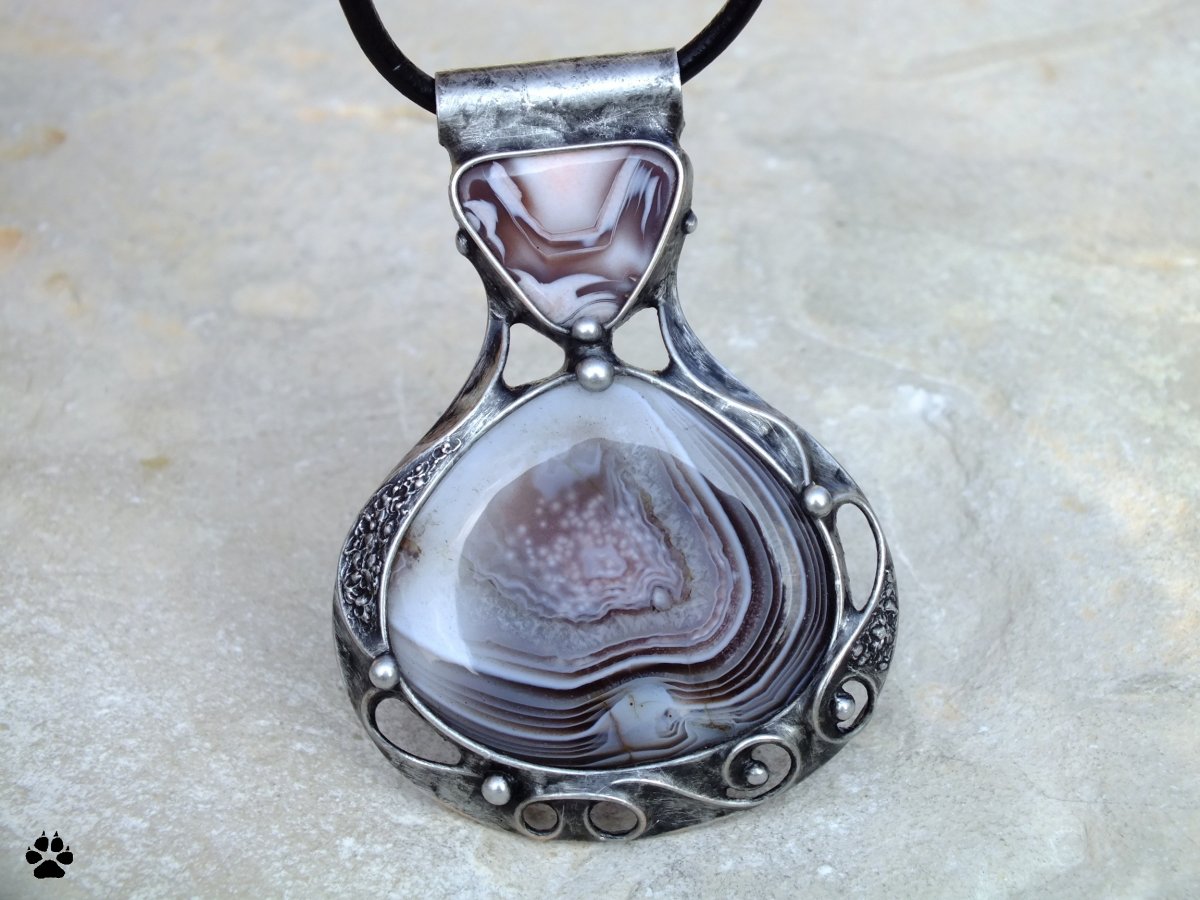 Malý a Velký - náhrdelník s acháty