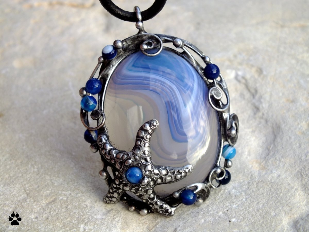 Hvězdice - náhrdelník s achátem