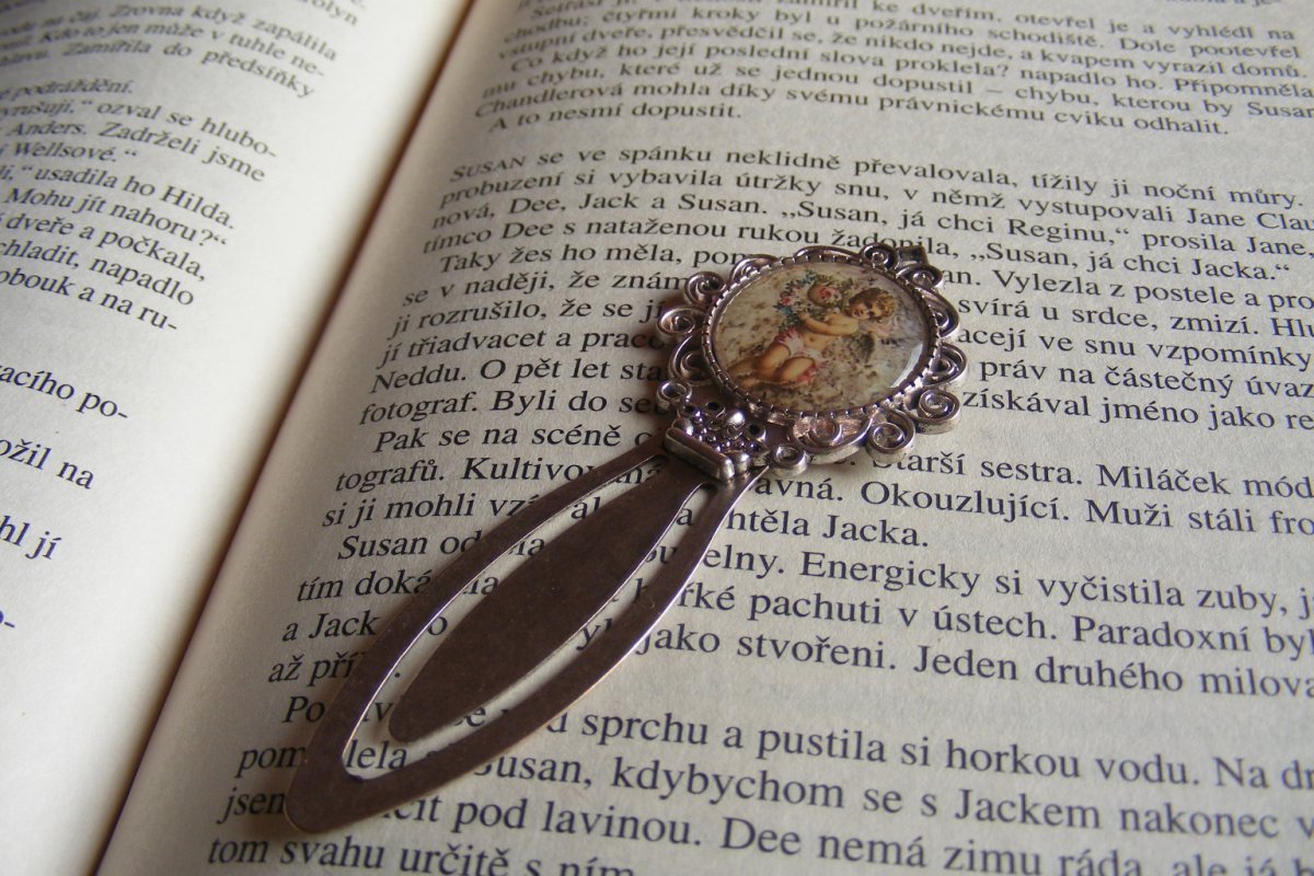 Záložka zasouvací - andělíček 6