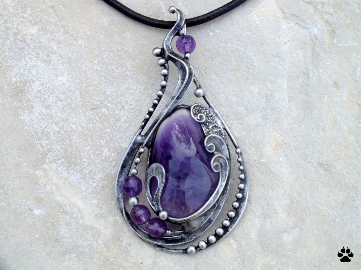 Náhrdelník s ametysty