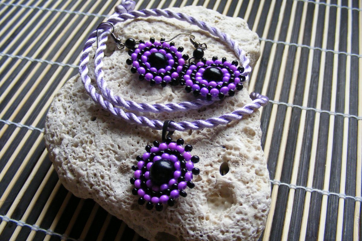 Sada  - fialové  terčíky