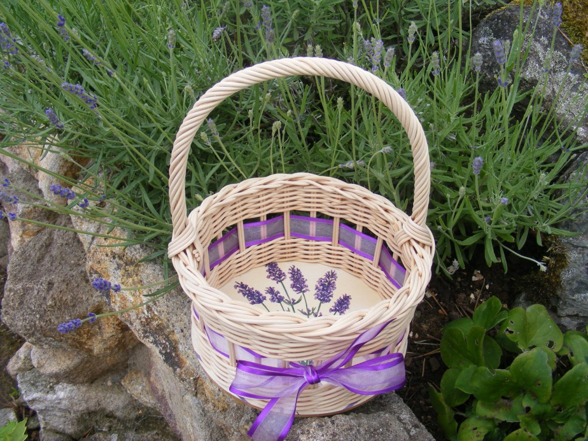 Košík  - levandule 1