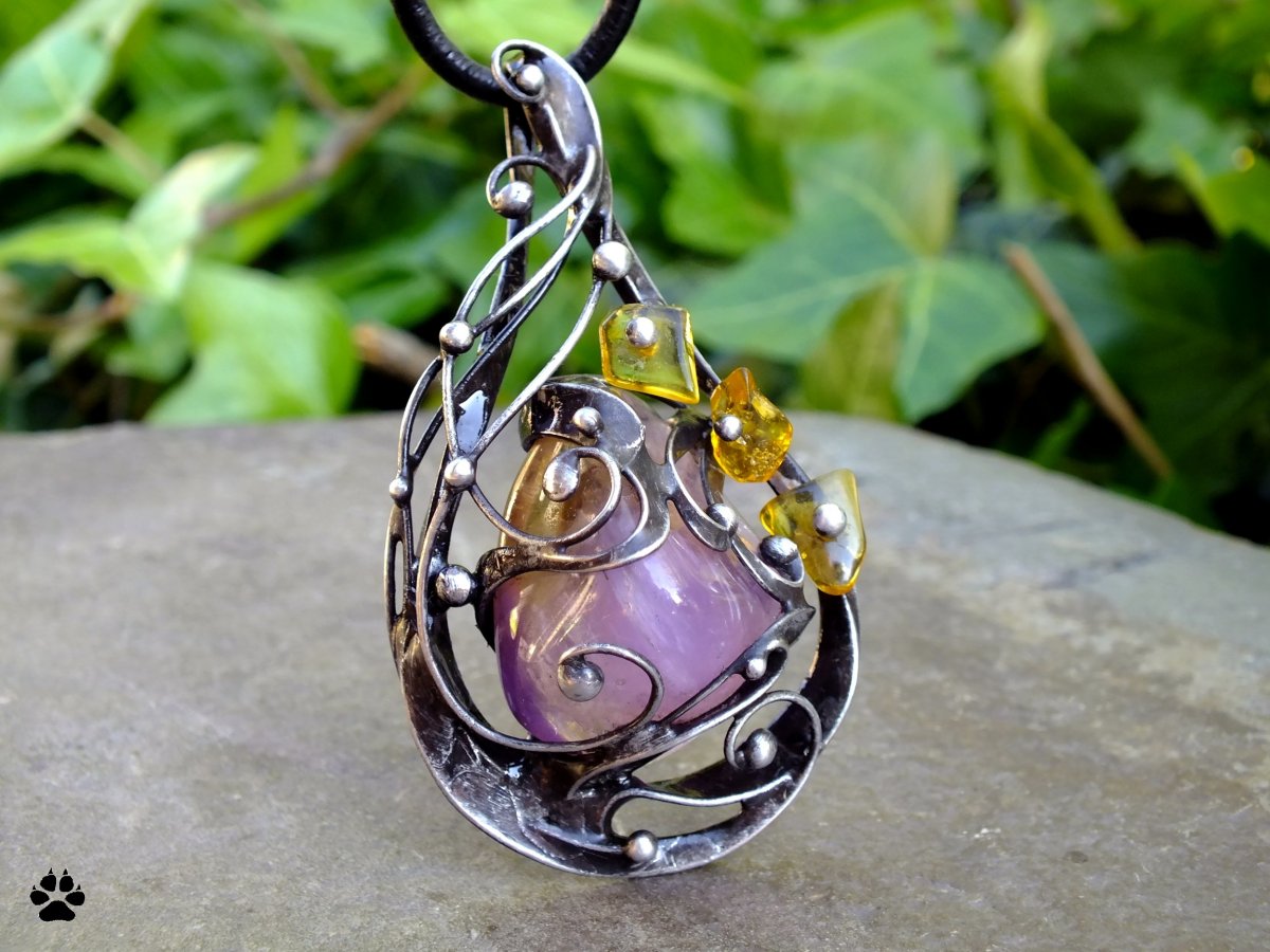 Tři sudičky - ametrín,jantar