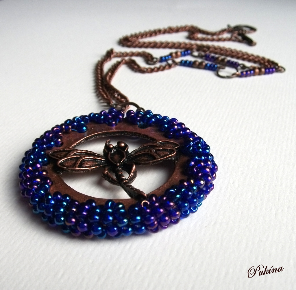 Vážka - náhrdelník