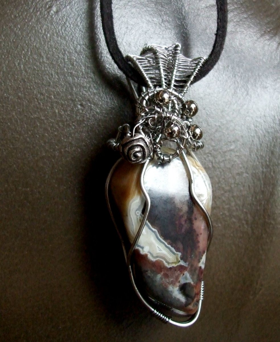 Achátový přívěsek.