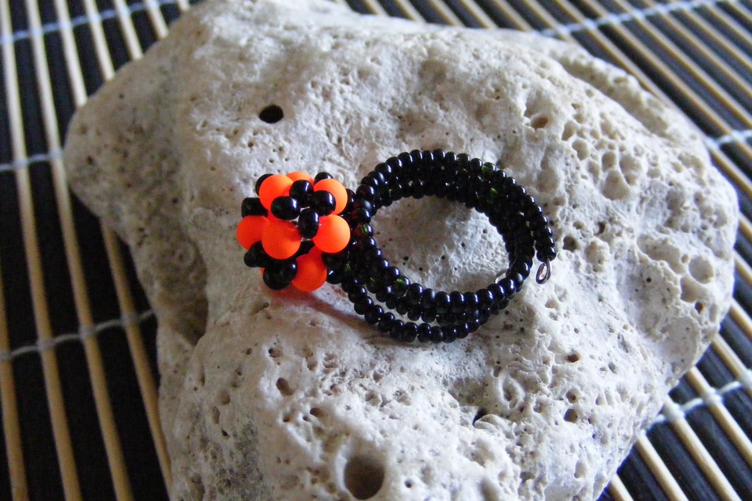 Neon - oranžový prsten