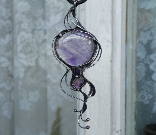 Ametystová souprava na přání...REZERVACE