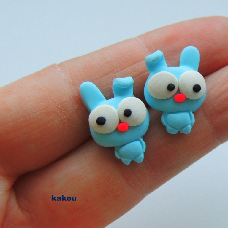 náušnice - paranoidní králíček IHNED SKLADEM