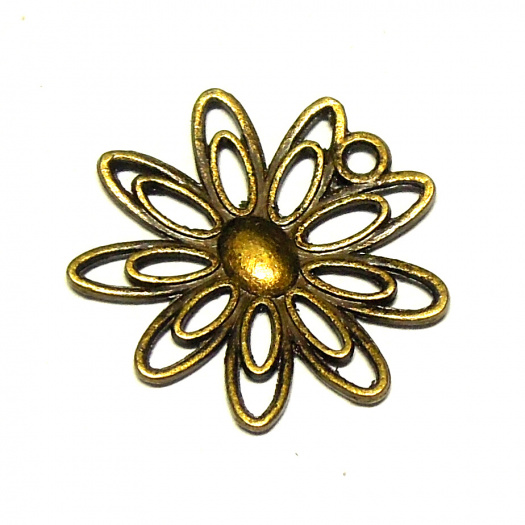 Květ přívěs starobronz