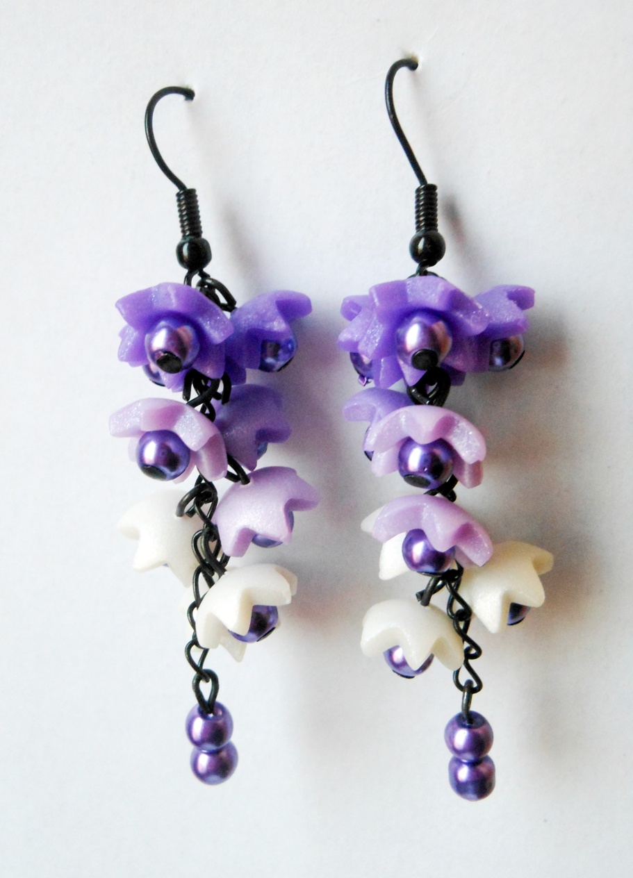 Fialové s perličkami