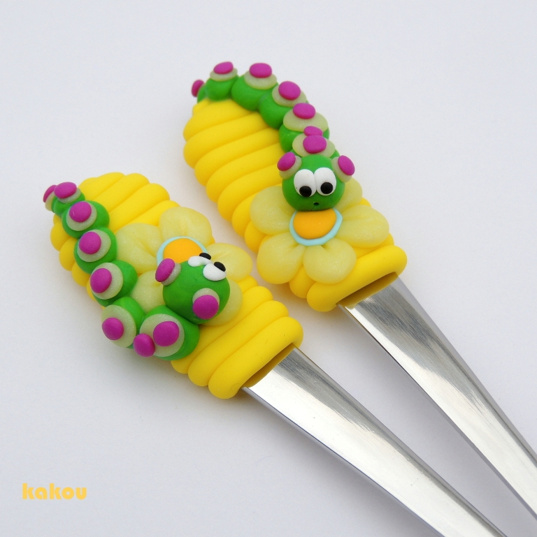 čajová fimo lžička 