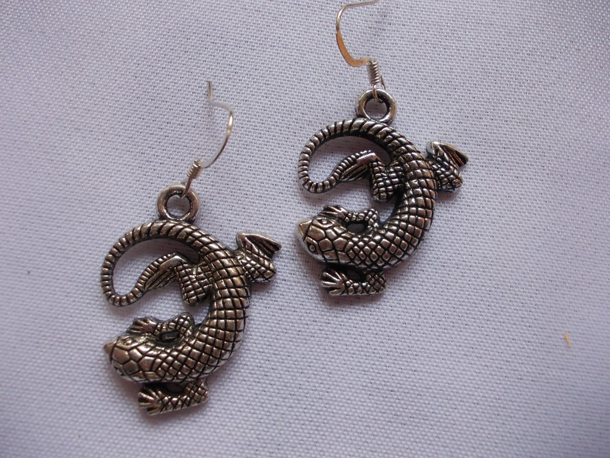 náušnice ještěři