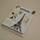 Krabička knížka Paříž vintage