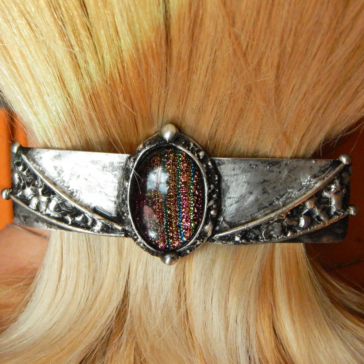 Skleněná krása - spona do vlasů