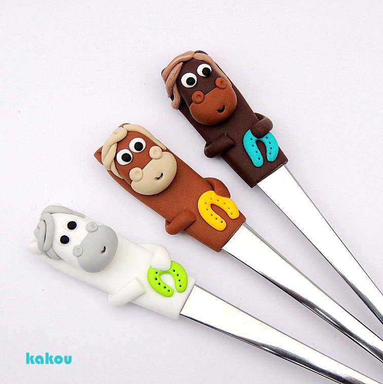 koktejlová fimo lžička