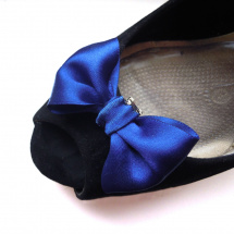 Klipy na boty: Modré mašle