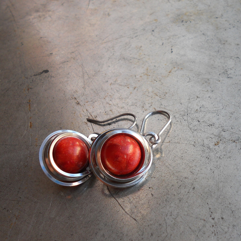 Náušnice Korálové zámotky