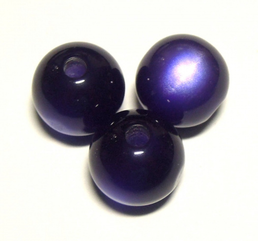 Korálky kočičí - 12 mm - 4 ks