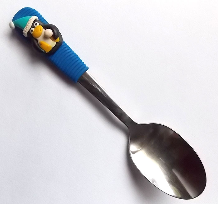 Čajová lžička s tučňákem