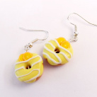 Donutky s citronovou polevou a pomerančem