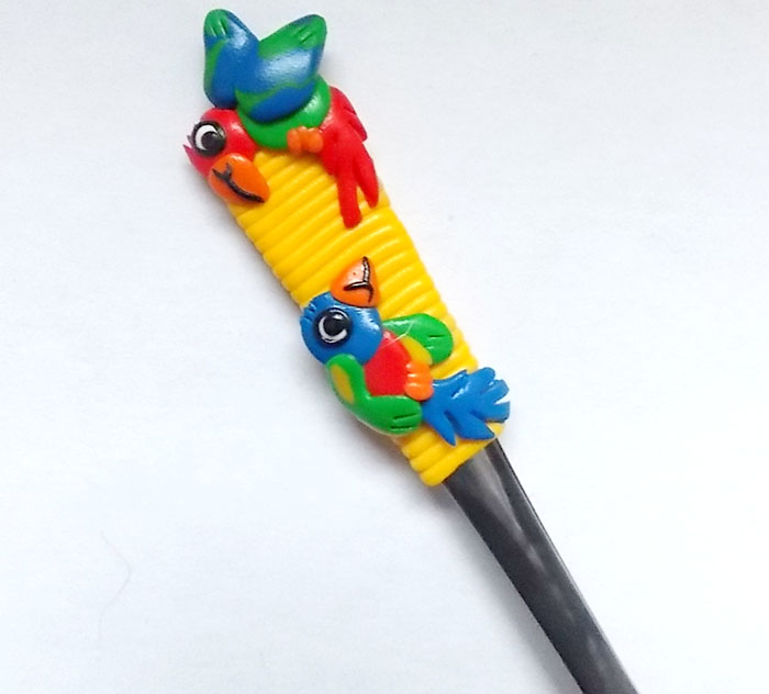 Čajová lžička - papagájové