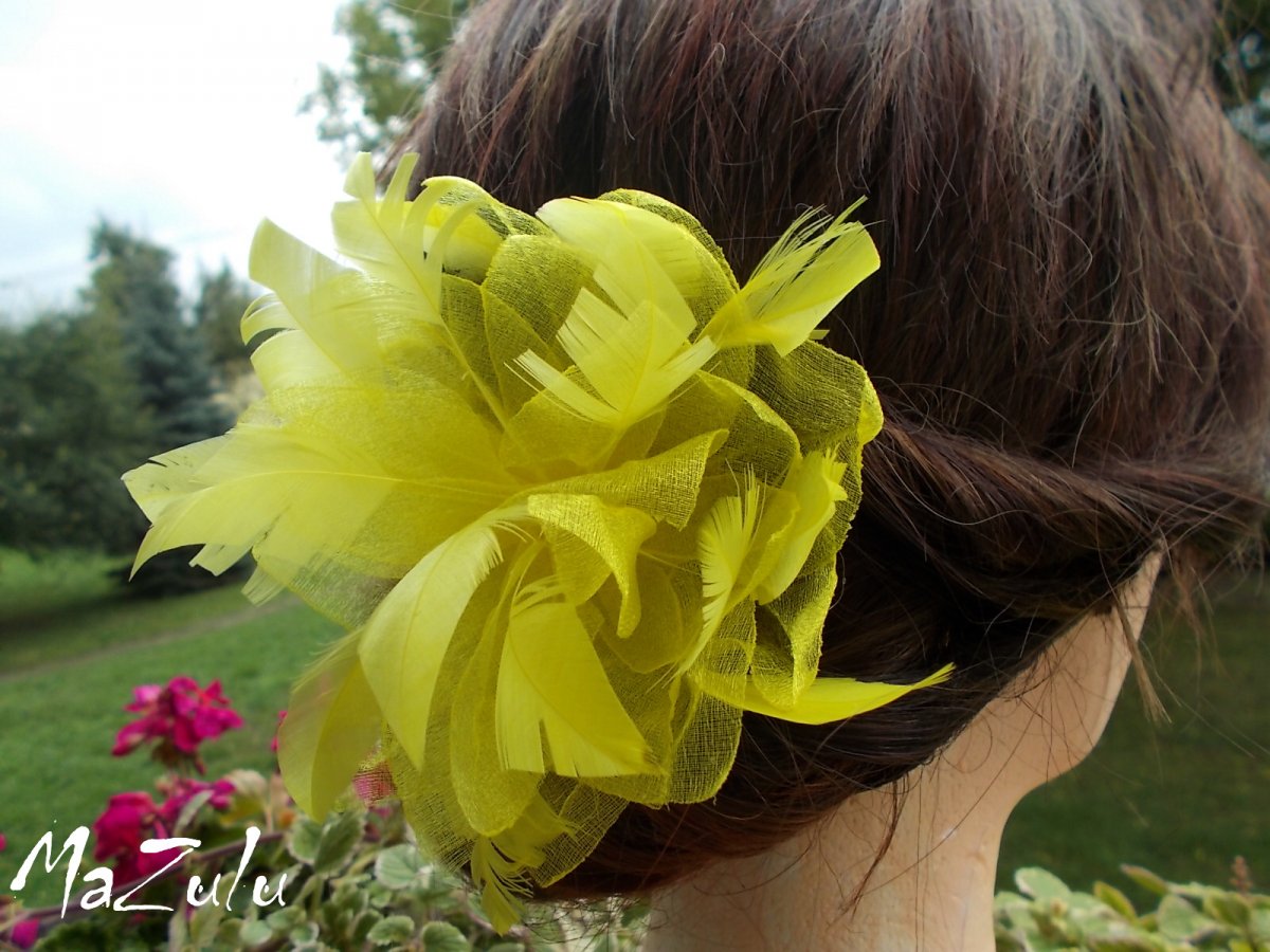 plesová spona žlutá