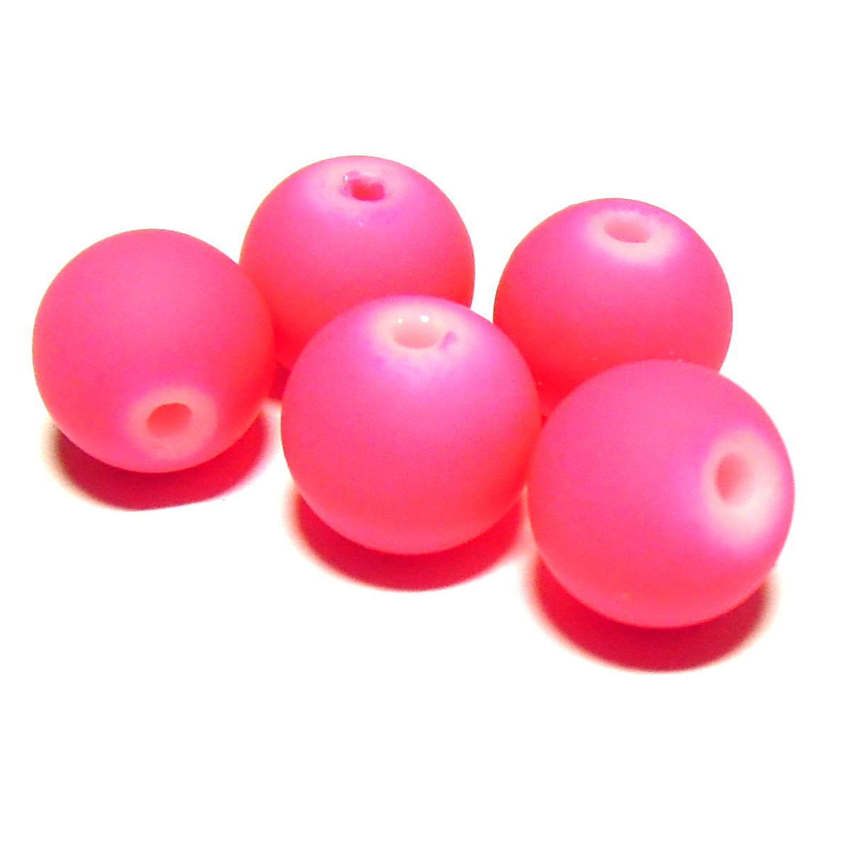 Perla matná 10 mm - fuchsia - 5 ks