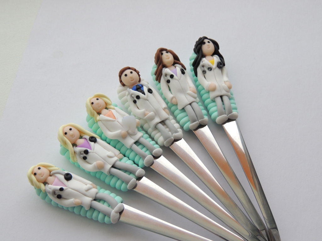 koktejlová fimo lžička doktorská