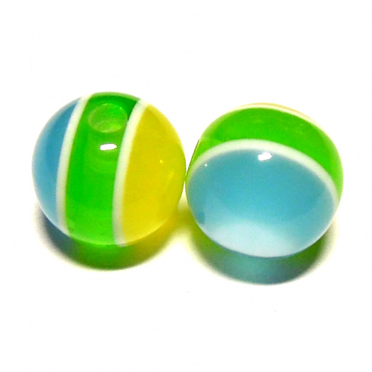 Korálky kočičí - 10 mm - 6 ks