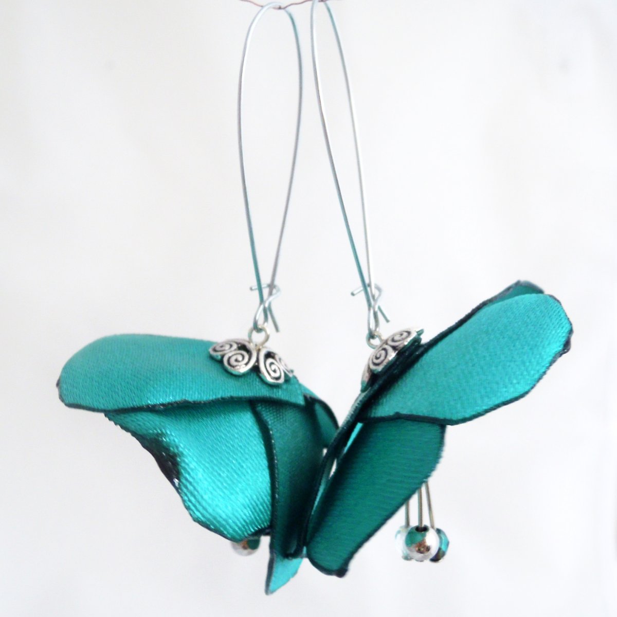 Náušnice: Smaragdové květy