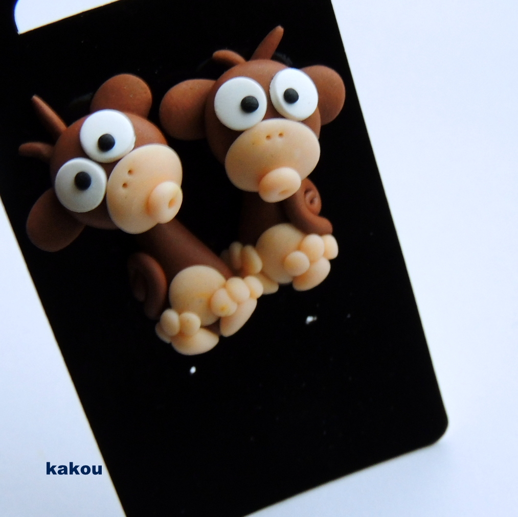 náušnice skrz ucho opičky IHNED SKLADEM