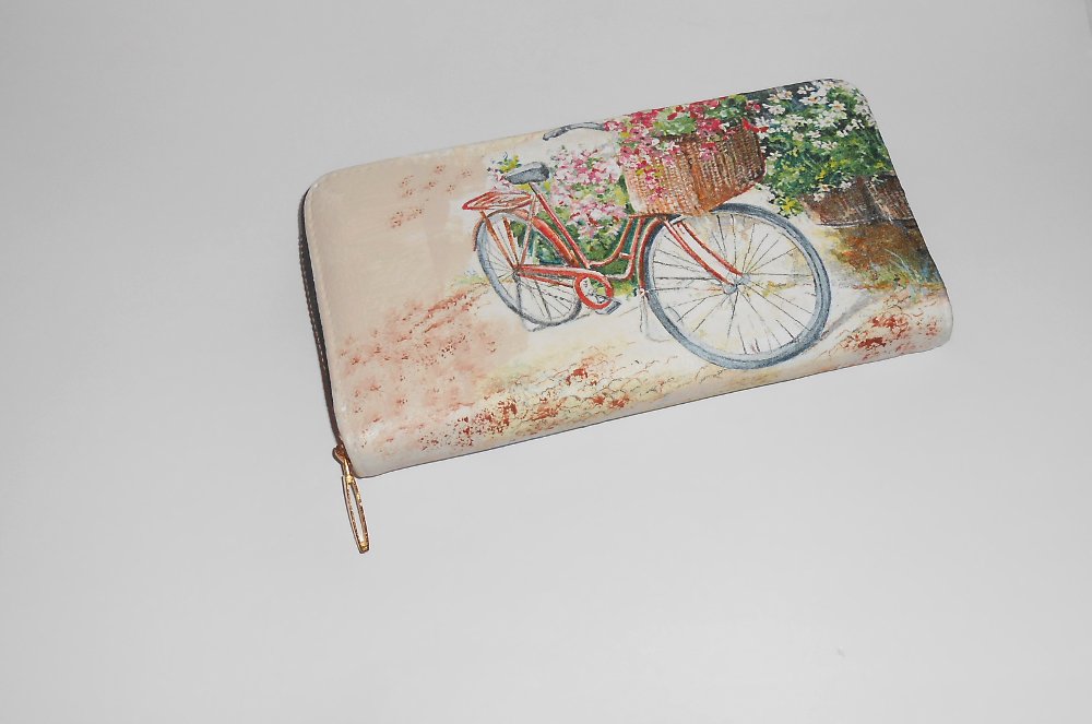 Peněženka - Flower bike